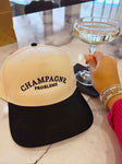 Champagne Problems Black Vintage Hat