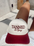 Tanned & Tipsy - Wine Vintage Trucker Hat