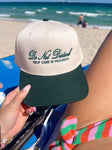 Do Not Disturb Self Care in Progress - Green Vintage Trucker Hat